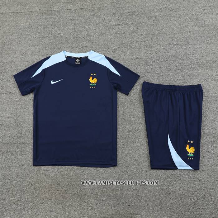 Chandal del Francia 24-25 Manga Corta Azul - Pantalon Corto